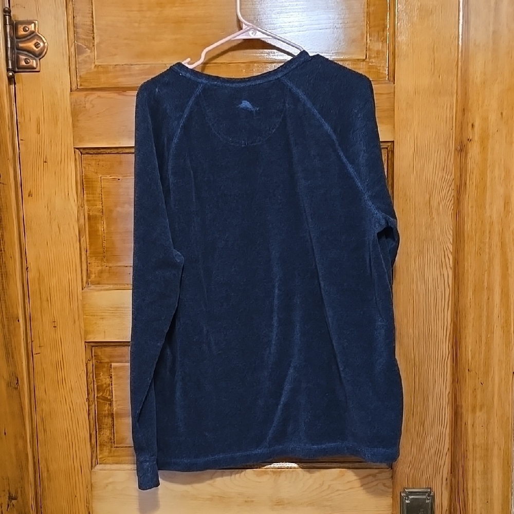 Tommy Bahama Blue Crewneck Sweater Long Sleeves L - Picture 3 of 6